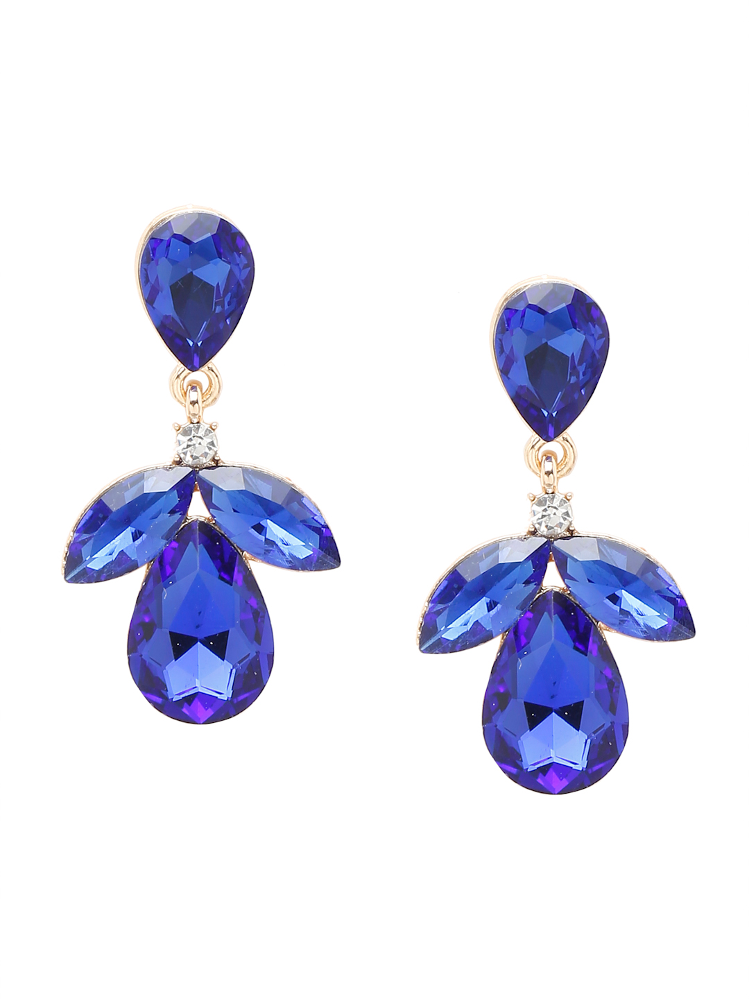 YouBella Jewellery Celebrity Inspired Drop Earrings for Girls and Women (Blue) (YBEAR_33349)
